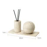 NaturaVero Travertin Badaccessoire-Set