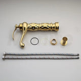 GoldenArt Deluxe – Handbemaltes Rundes Keramik-Waschbecken