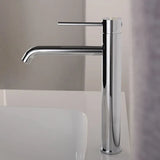 AurumLift Waschtischarmatur Gold – Hoher Wasserhahn Edelstahl | Einhebel Mischer | Modernes Badezimmer Highlight