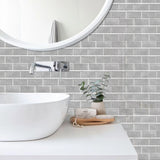 UrbanStone – 6-teiliges Selbstklebendes Vintage Ziegelmuster Wandsticker-Set