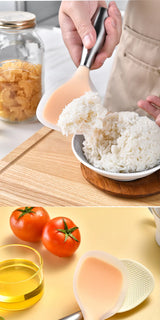 FlexiCook Silikon-Kochlöffel mit Hitzeschutz & Antihaftfunktion