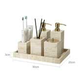 NaturaVero Travertin Badaccessoire-Set