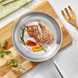 GastroPro Edelstahlpfanne mit Natürlicher Antihaftwirkung & Induktionsgeeignet