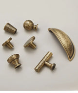HammerBronze Vintage Möbelgriffe – Handgehämmerte Messinggriffe