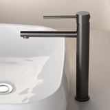 AurumLift Waschtischarmatur Gold – Hoher Wasserhahn Edelstahl | Einhebel Mischer | Modernes Badezimmer Highlight