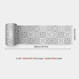 DecoMosaic 3D Mosaik Wandaufkleber – Selbstklebender, wasserdichter Backsplash