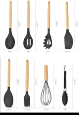GastroFlex 12-teiliges Silikon-Küchenutensilien-Set