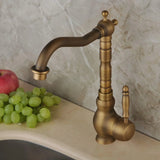 Aurex VintageFlow 360° Küchenarmatur – Antik-Messing Wasserhahn