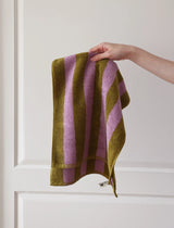StripeElegance Luxe Baumwollhandtuch – Gestreiftes Premium-Handtuch in Hotelqualität