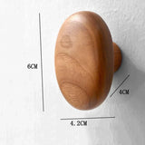 NordicPebble Elegance – Skandinavischer Massivholz Wandhaken ohne Bohren