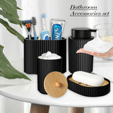 NoirElegance Bad-Set – Schwarze Accessoires