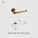 BronzeLine Badezimmer Set Messing – Antik Design Wandaccessoires | Handtuchhalter & Haken | Stilvolle Badorganisation