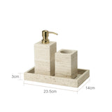 NaturaVero Travertin Badaccessoire-Set