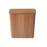 EcoWood Press-Abfalleimer – Stilvoller Holz-Mülleimer
