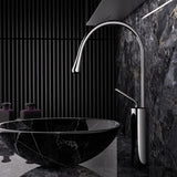 AurumLine Waschtischarmatur – Roségold Wasserhahn Messing | Schwenkbarer Waschbeckenhahn | Moderne Mischbatterie