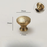 HammerBronze Vintage Möbelgriffe – Handgehämmerte Messinggriffe