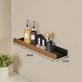 EcoWood Küchen-Wandregal – Holz-Metall Organizer ohne Bohren