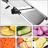 Mandoline Gemüsehobel Verstellbar Edelstahl – Küchen Schneider | Julienne & Scheiben | Profi Küchenzubehör