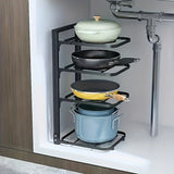 CookMaster Flex – Verstellbarer Topf- und Pfannen-Organizer aus Edelstahl
