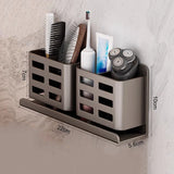Multifunktionaler Bad Organizer Wand – Zahnbürstenhalter | Rasierer Halterung | Ohne Bohren Montage