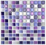 CrystalFlex 3D Mosaik Fliesenaufkleber – Glasoptik Selbstklebende Wandfliesen