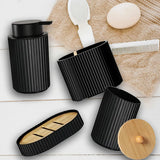 NoirElegance Bad-Set – Schwarze Accessoires