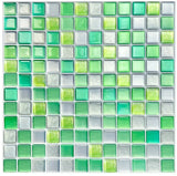 CrystalFlex 3D Mosaik Fliesenaufkleber – Glasoptik Selbstklebende Wandfliesen
