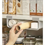 Küchenregal Wand Ohne Bohren – Folienhalter & Aufbewahrungssystem | Küchen Organizer | Platzsparende Lösung