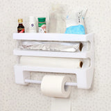 MultiLine 4-in-1 Küchenrollenhalter – Wandorganizer