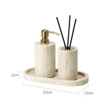NaturaVero Travertin Badaccessoire-Set