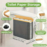 HygiaBox WC-Papierbehälter – Eleganter, geschlossener Aufbewahrungskorb
