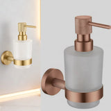 AurumRose Badezimmer Set – Roségold Wandaccessoires | Edelstahl & Kupfer | Modernes Bad Zubehör