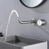 AquaLux Wall – Minimalistische Wand-Waschtischarmatur aus Messing