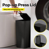 PurePress 10L Hygienischer Bad-Mülleimer