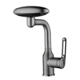Moderne Waschbeckenarmatur mit Wasserfallfunktion und vier Wasserstrahlmodi