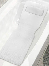 HydroLux Vollkörper-Badekissen – Ergonomische Rutschfeste Badewannenmatte mit Saugnäpfen