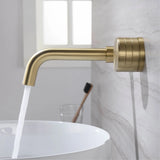 AquaLux Wall – Minimalistische Wand-Waschtischarmatur aus Messing