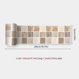 DecoMosaic 3D Mosaik Wandaufkleber – Selbstklebender, wasserdichter Backsplash