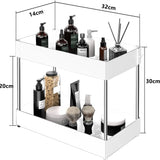 Ausziehbarer Schrank Organizer Unter Spüle – Küchen & Bad Aufbewahrung | Korbregal mit Haken | Flexible Ordnung