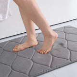 AquaComfort Badteppich Premium – Memory-Schaum Matte | Schnell Trocknend & Rutschhemmend | Stilvolle Raumdekoration