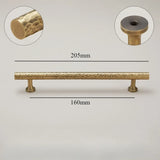 HammerBronze Vintage Möbelgriffe – Handgehämmerte Messinggriffe