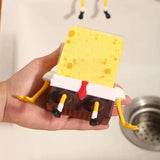 Küchen Spüle Ablaufkorb Wandhalter – Schwamm Organizer | Bürstenhalter mit Wasserablauf | Küchen Zubehör