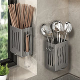 AquaDry Küchen Organizer – Wandhalter für Besteck & Löffel | Abtropfbox Kunststoff | Multifunktionale Küchenaufbewahrung