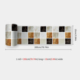DecoMosaic 3D Mosaik Wandaufkleber – Selbstklebender, wasserdichter Backsplash