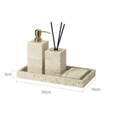 NaturaVero Travertin Badaccessoire-Set