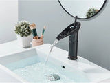 AntikFlow Waschtischarmatur Bronze – Wasserfall Wasserhahn Messing | Einhebel Mischer | Klassisches Badezimmer Highlight