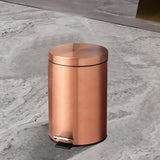 LuxiBin Mini – 3L Edelstahl-Treteimer in Champagne Rosé für Bad & Küche