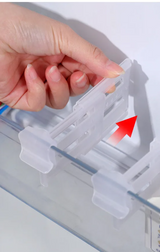 CoolOrganix 4er-Set Teleskop-Kühlschrank-Organizer