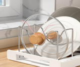 FoldiRack Pro – Faltbarer Topfdeckel- & Küchenorganizer | Platzsparendes Ordnungssystem