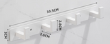 IronMate Edelstahl Wandgarderobe – Multifunktionale Haken